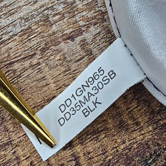 DKNY Faux PU Leather Short Puff Sleeves Mock Wrap Mini Dress US 2 - Picture 13 of 13